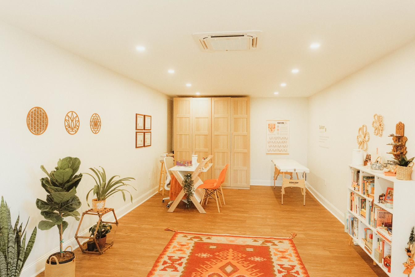 Sukham Wellness studio in Alpharetta, Georgia, nervous system regulation space